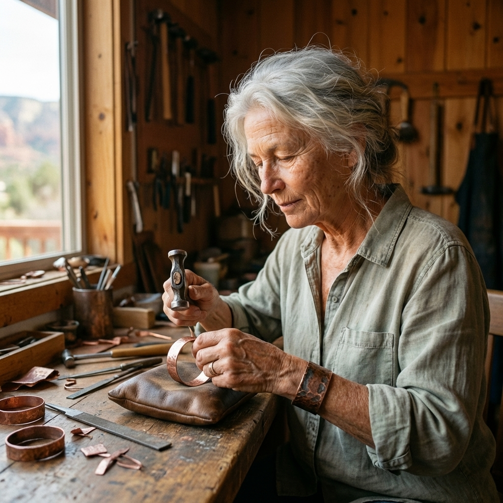 Bague en cuivre Dentelle