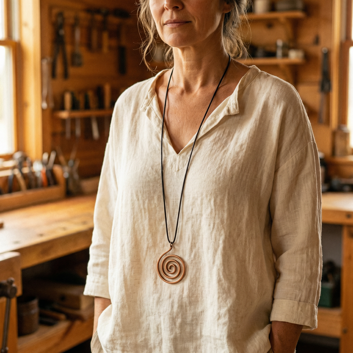 Collier en cuivre Mesa