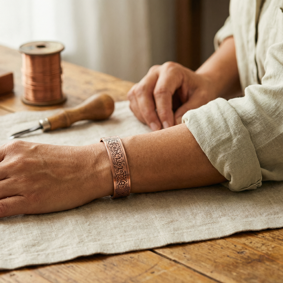 Bracelet en cuivre Dérive