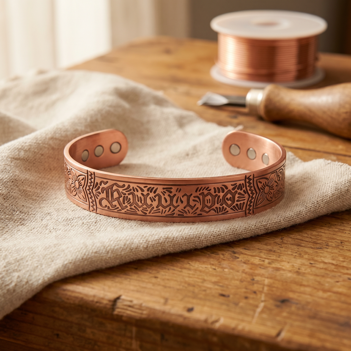 Bracelet en cuivre Dérive