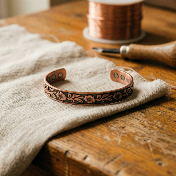 Bracelet en cuivre Vigne