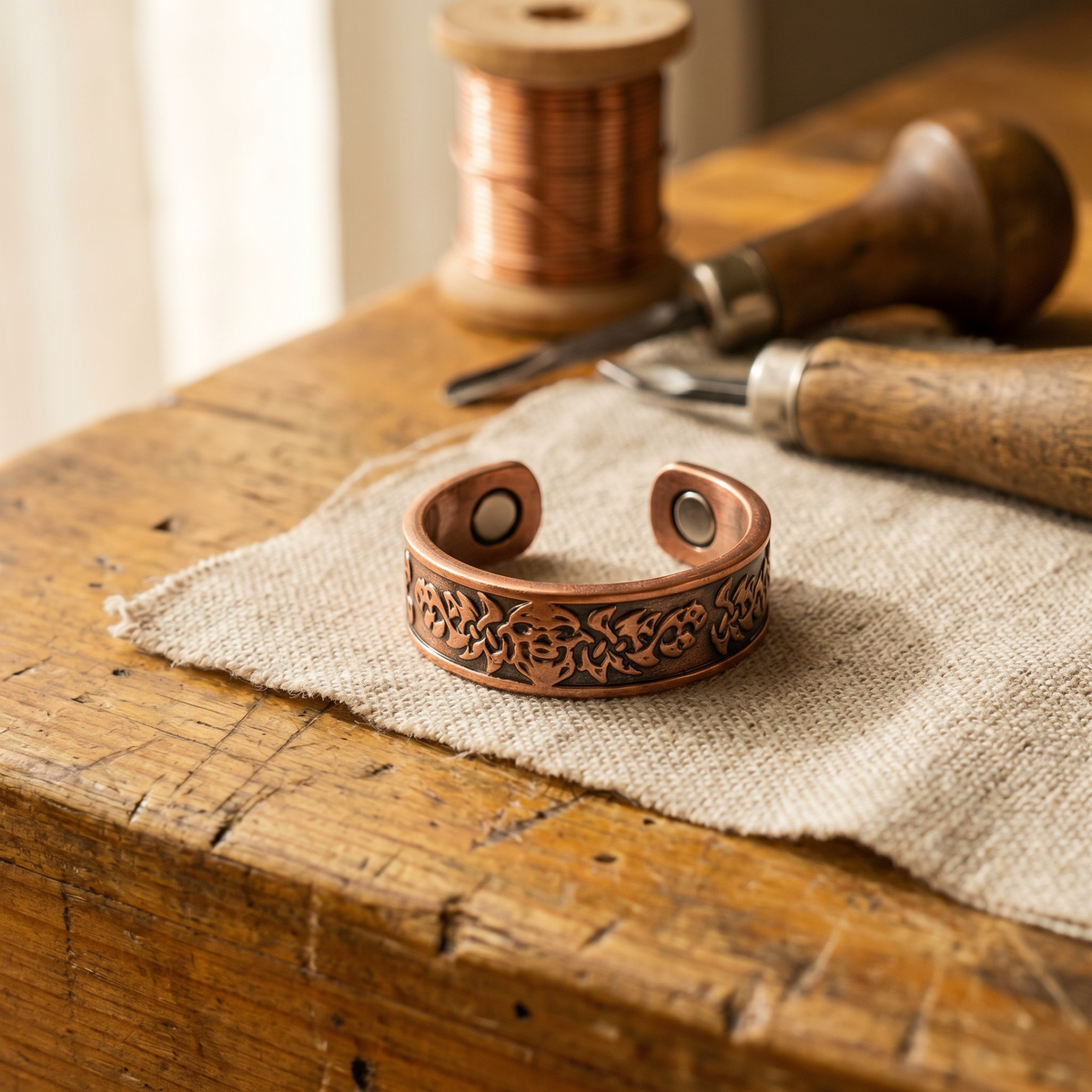 Bague en cuivre Glaise