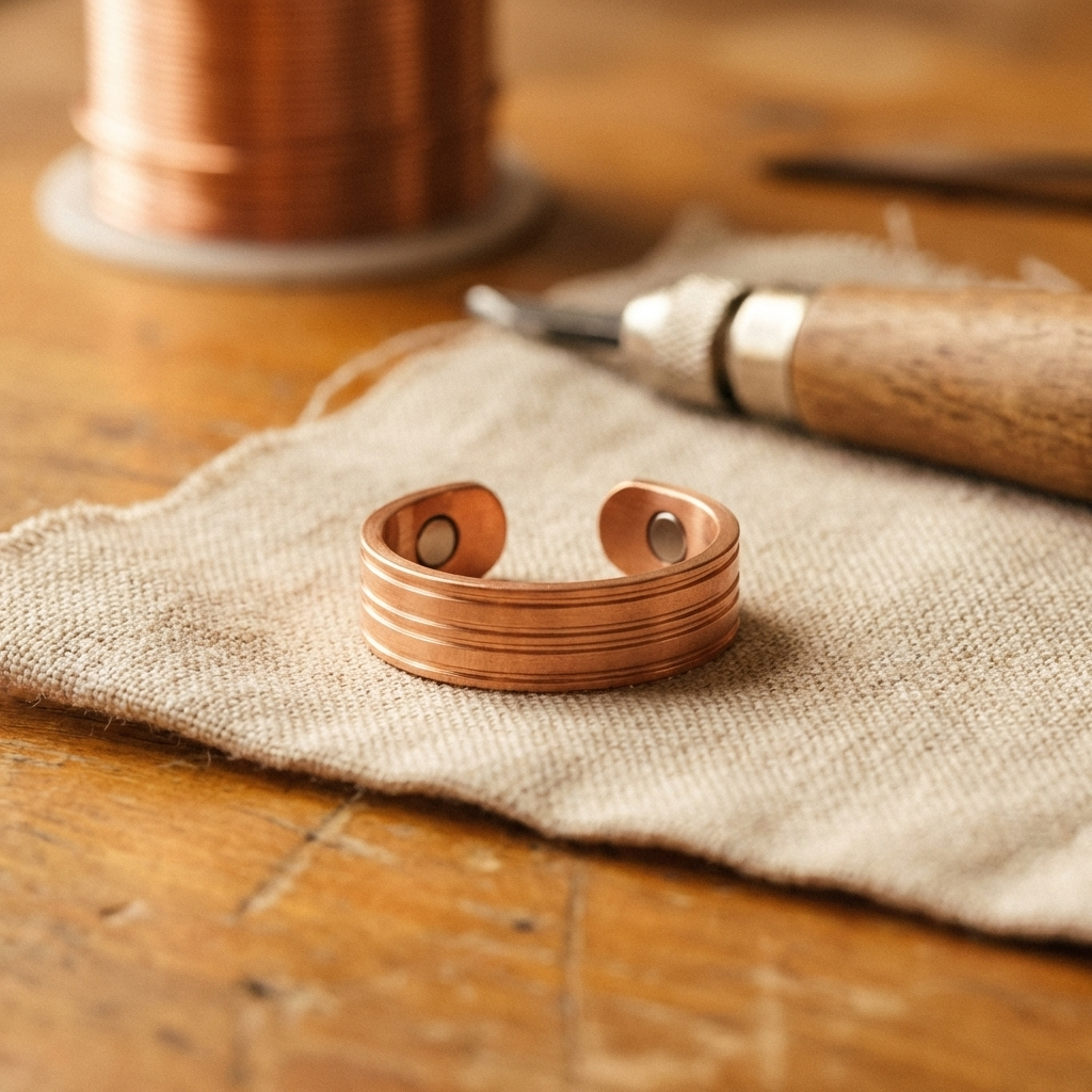Bague en cuivre Ruban