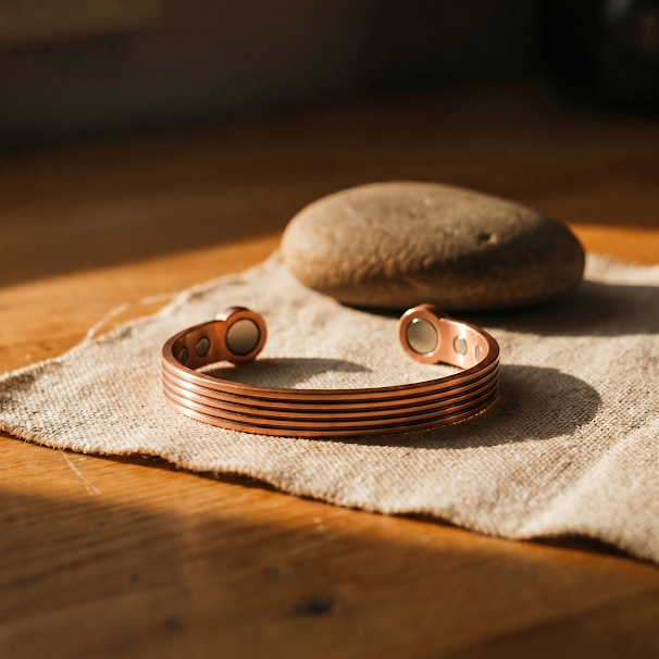 Bracelet en cuivre Crête