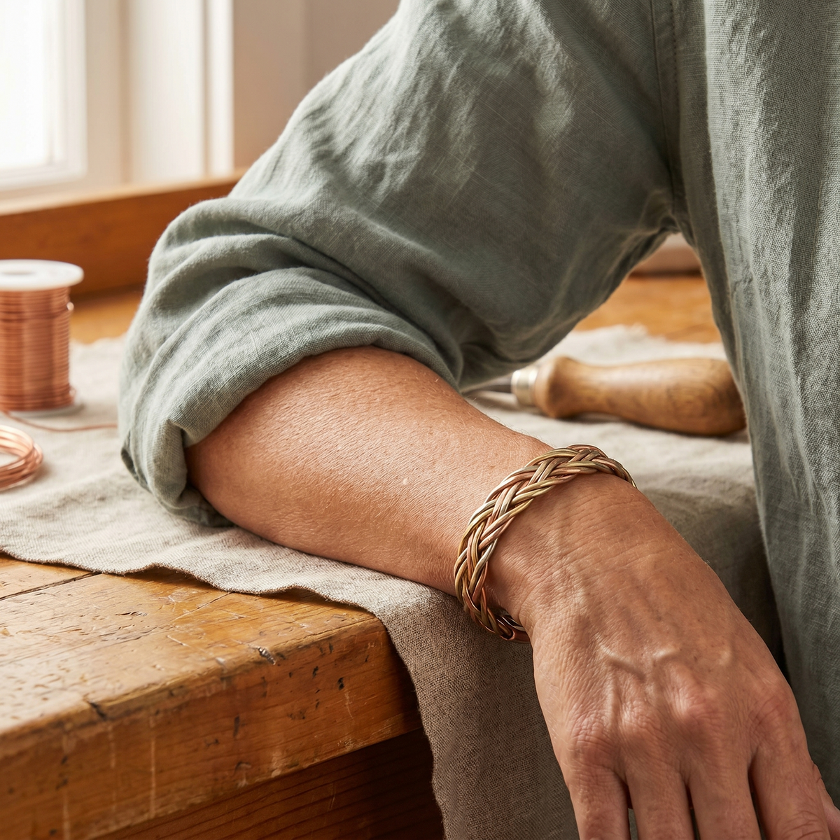 Bracelet en cuivre Marécage