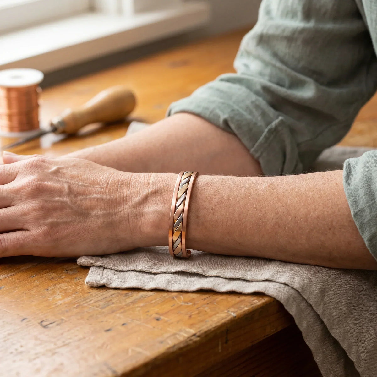 Bracelet en cuivre Bourgeon
