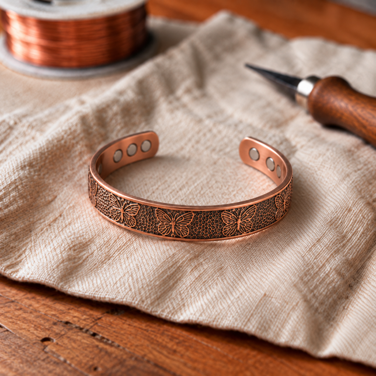 Bracelet en cuivre Schiste