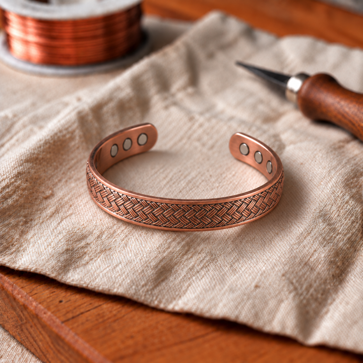 Bracelet en cuivre Fauve