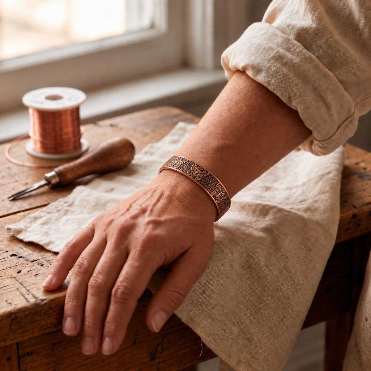Bracelet en cuivre Schiste