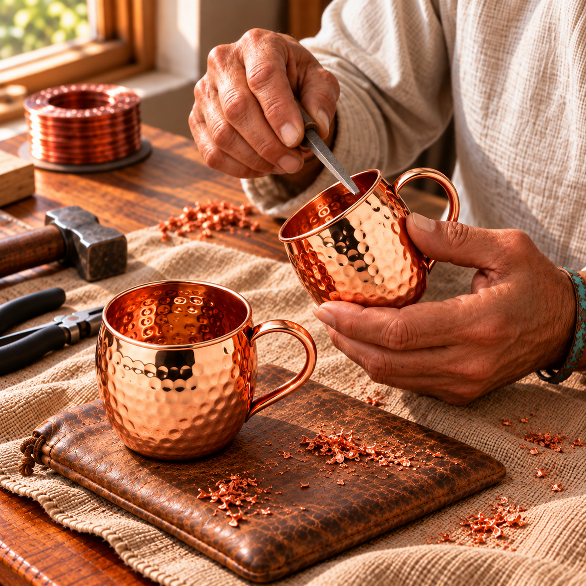 Tasses Moscow Mule en cuivre – lot de 2