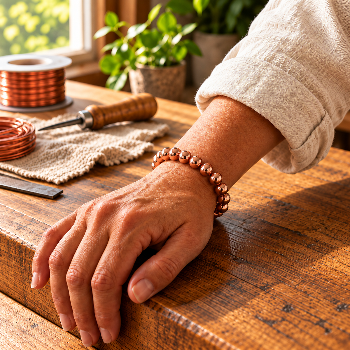 Bracelet en cuivre pur Gala