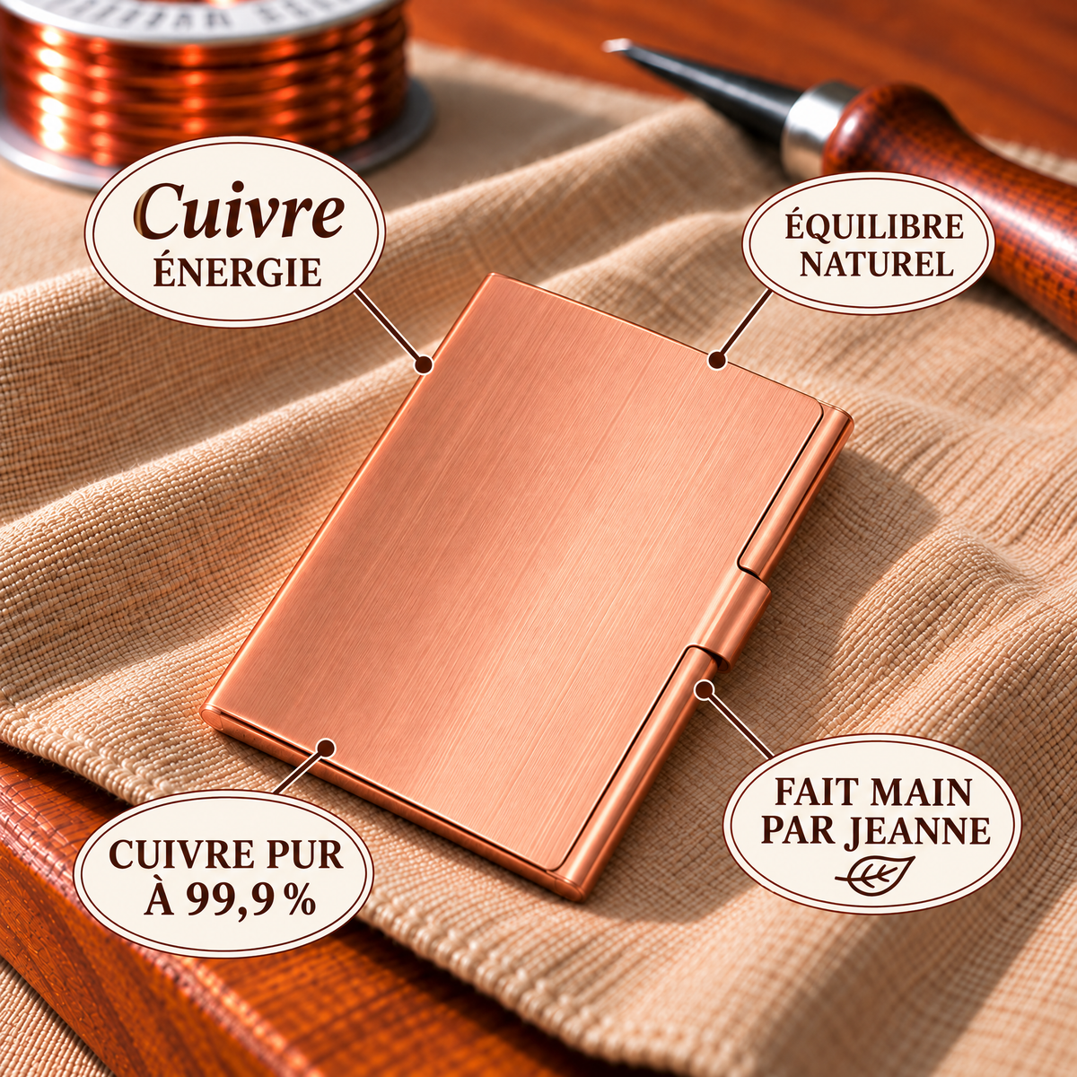 Porte-cartes de visite de poche