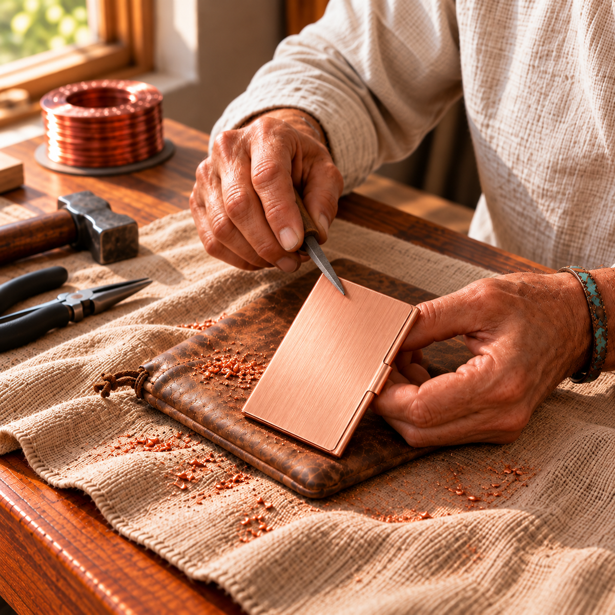 Porte-cartes de visite de poche