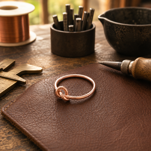 Bague en cuivre Dentelle