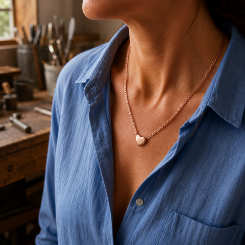 Collier en cuivre Grain