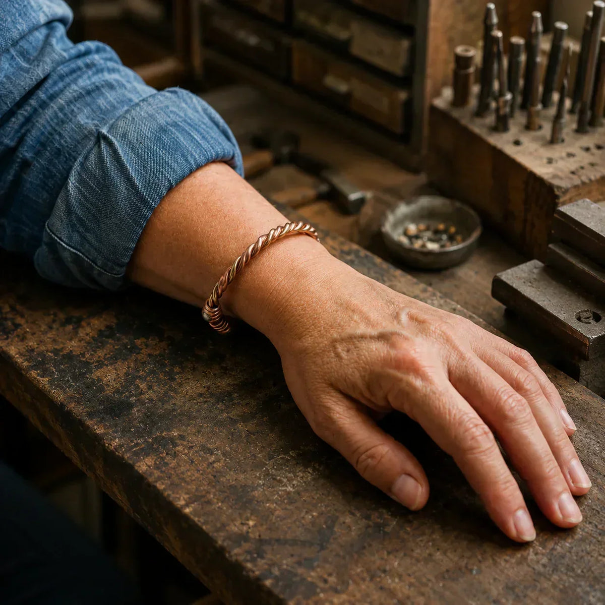Bracelet en cuivre Rivière