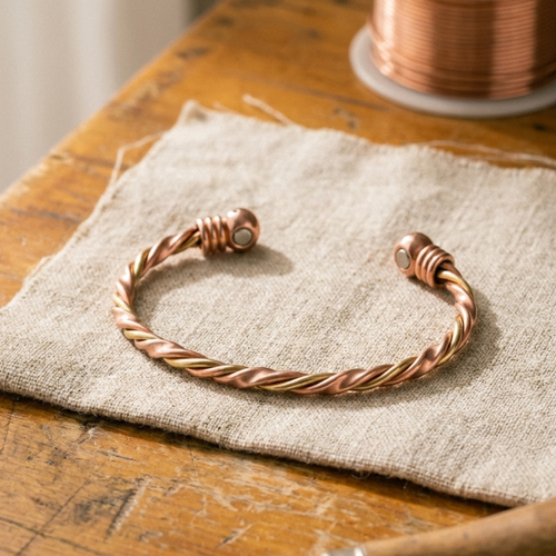 Bracelet en cuivre Lierre