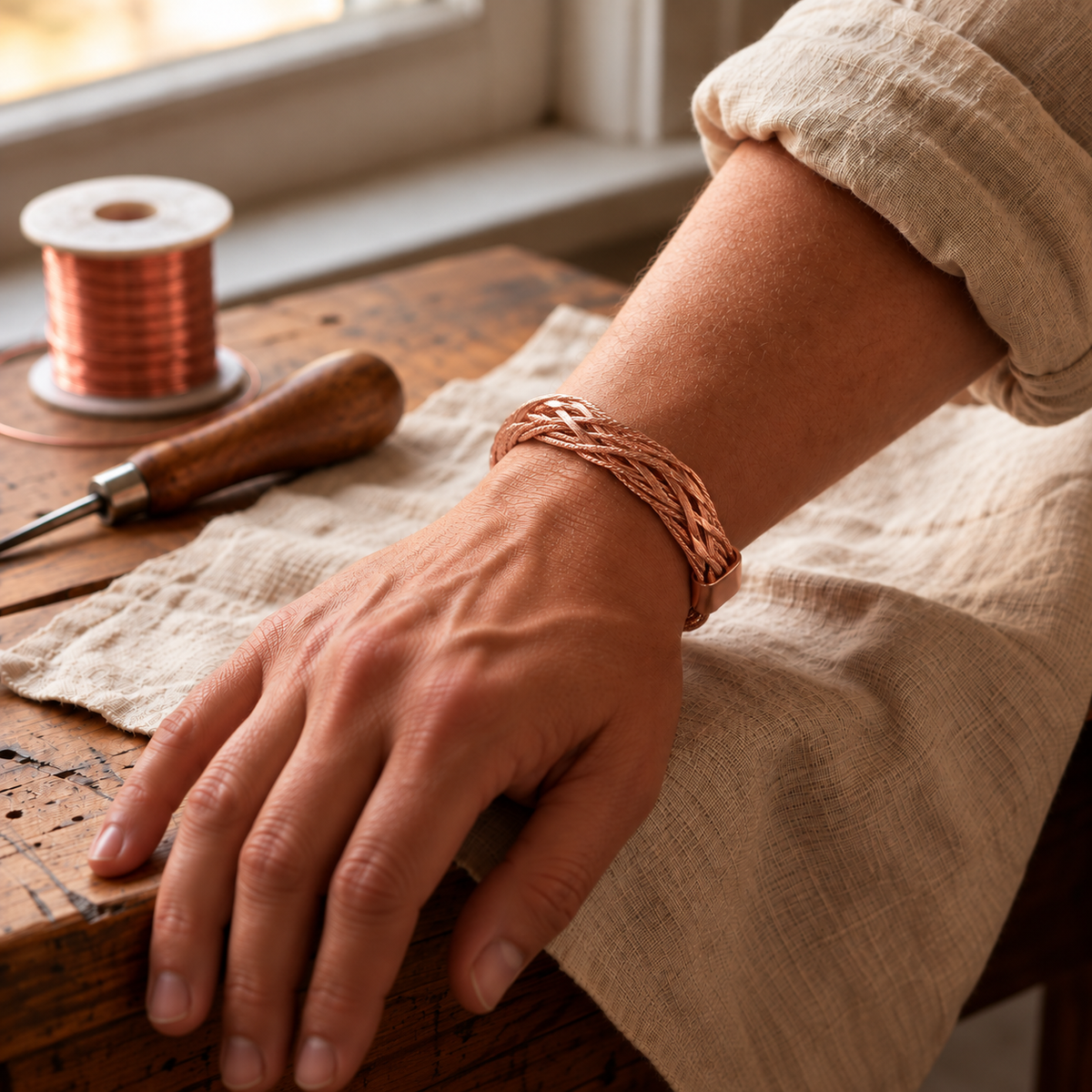 Bracelet en cuivre Achillée