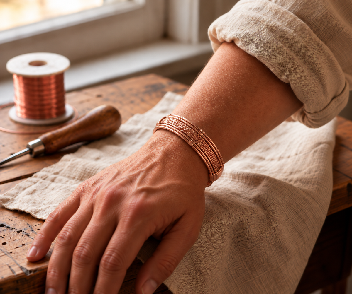 Bracelet en cuivre Chardon