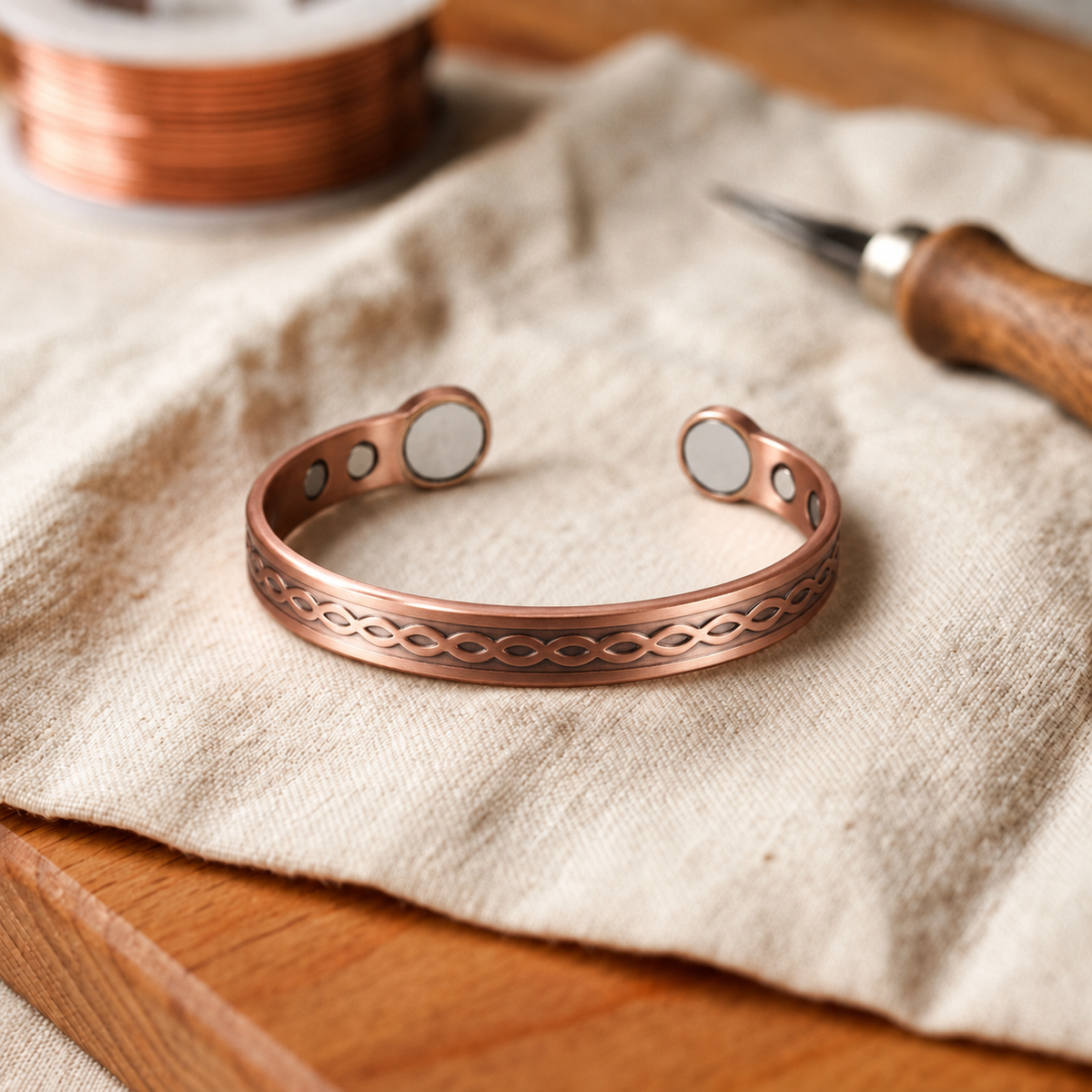 Bracelet en cuivre Oseille