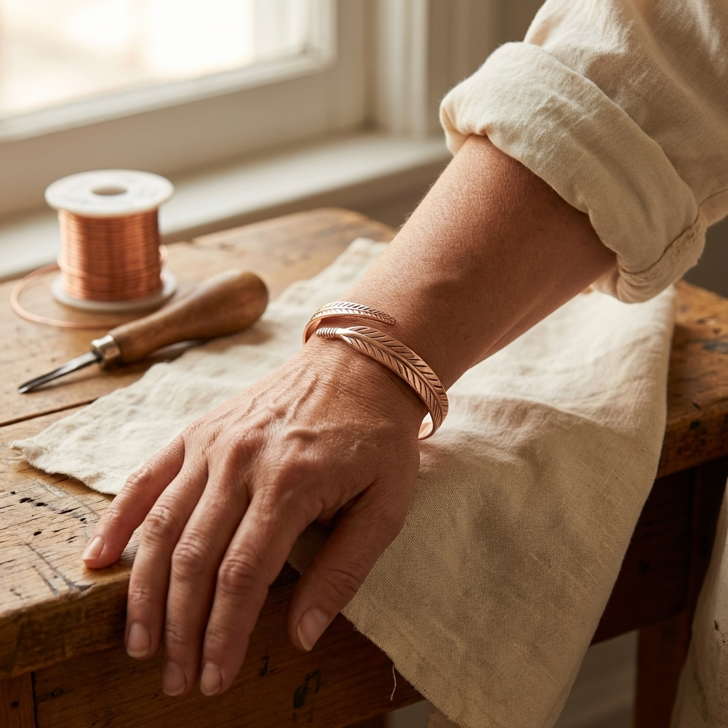 Bracelet en cuivre Racine