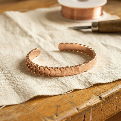 Bracelet en cuivre Ondine