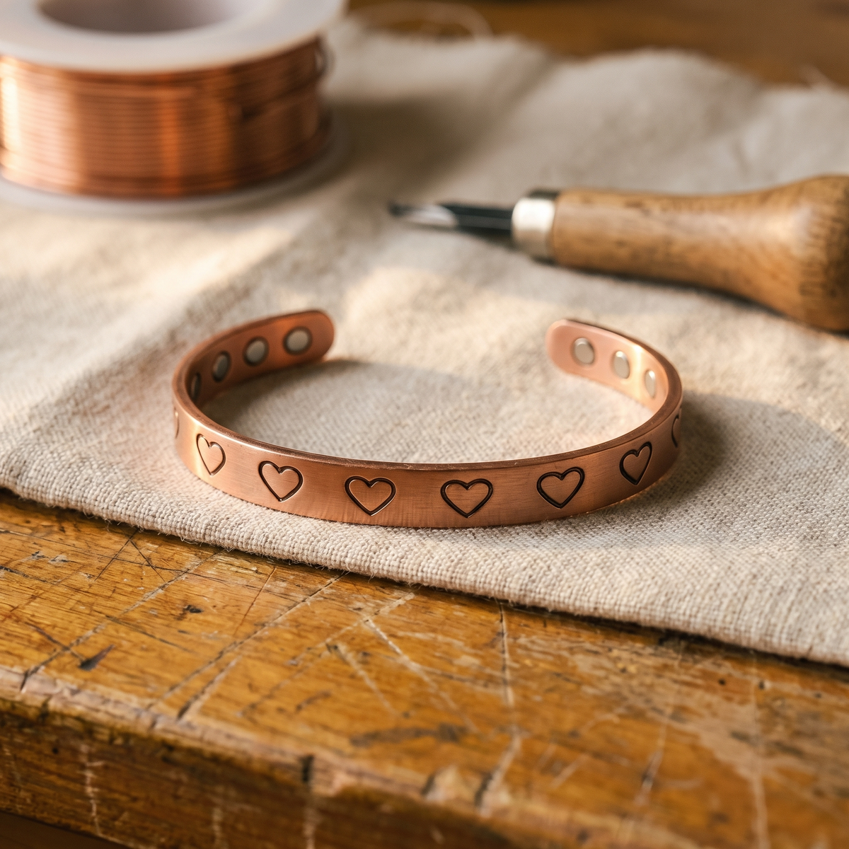 Bracelet en cuivre Foyer