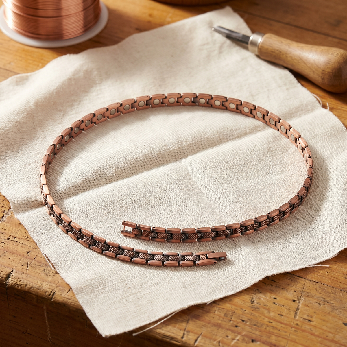 Collier en cuivre Halo