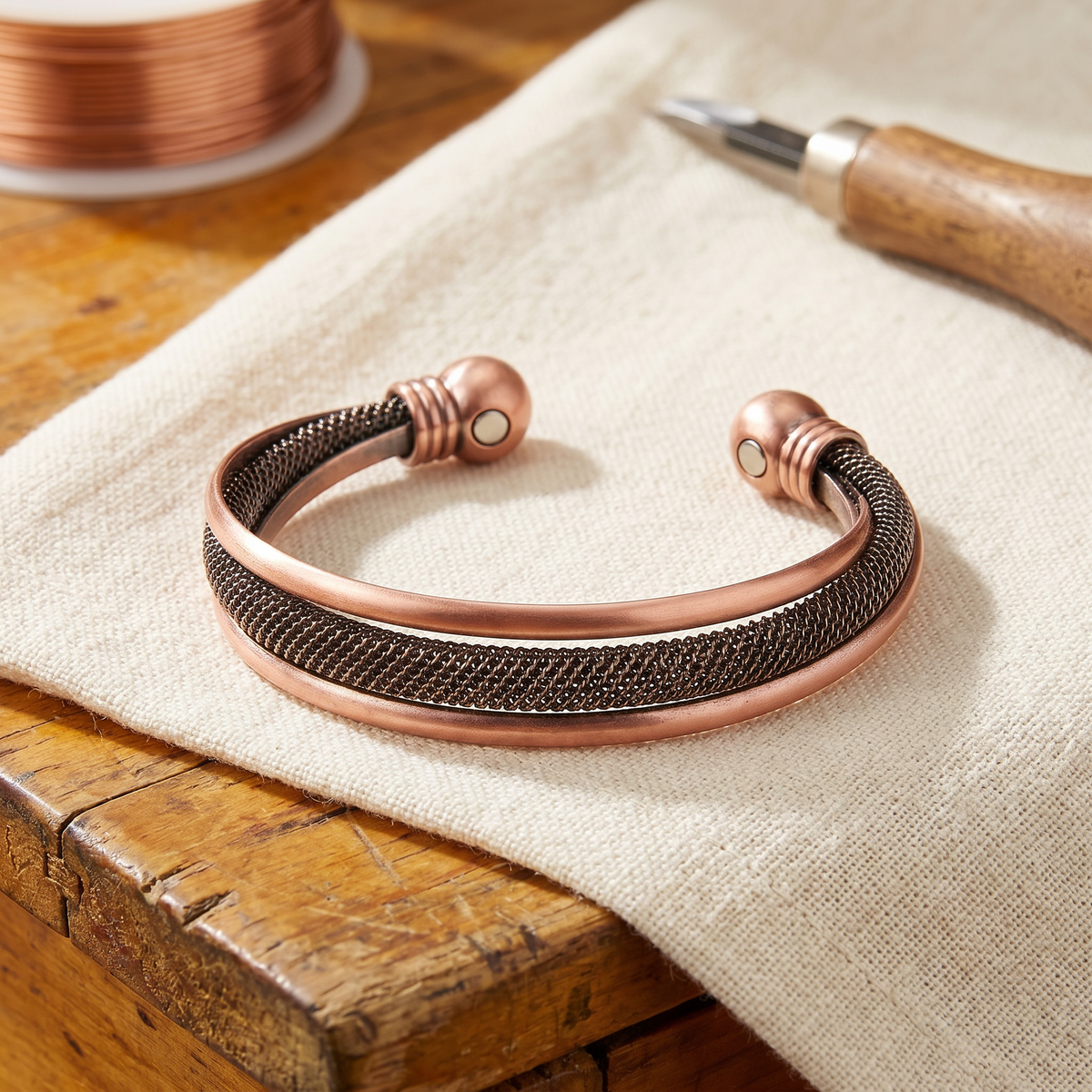 Bracelet en cuivre Cairn