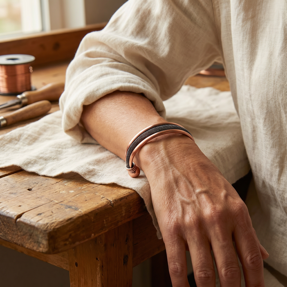 Bracelet en cuivre Cairn