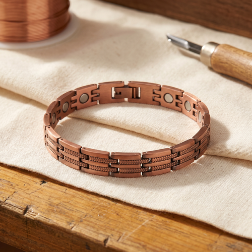 Bracelet homme en cuivre Olivier
