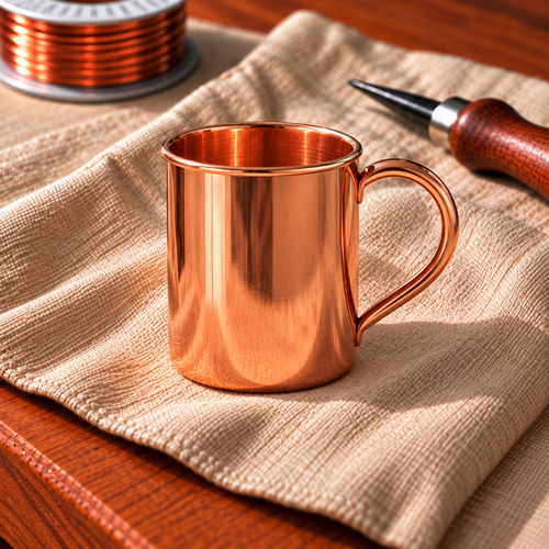 Tasses Mule en cuivre martelé 400 ml – lot de 2