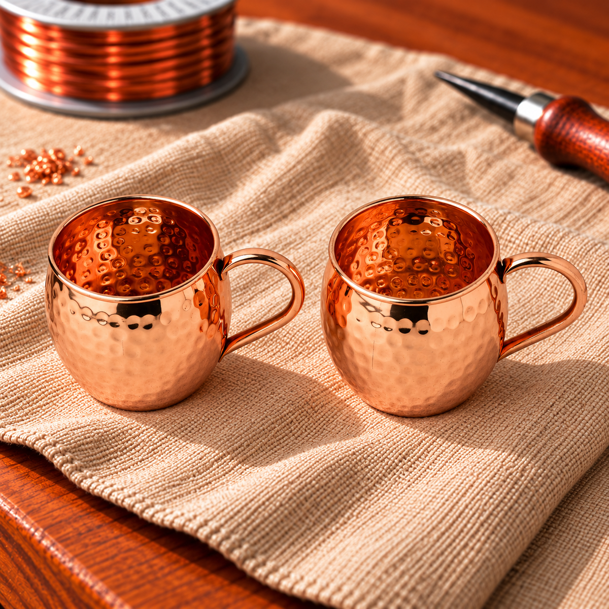 Tasses Moscow Mule en cuivre – lot de 2