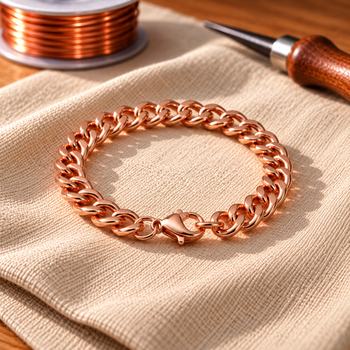Bracelet manchette en cuivre pur Cuffo