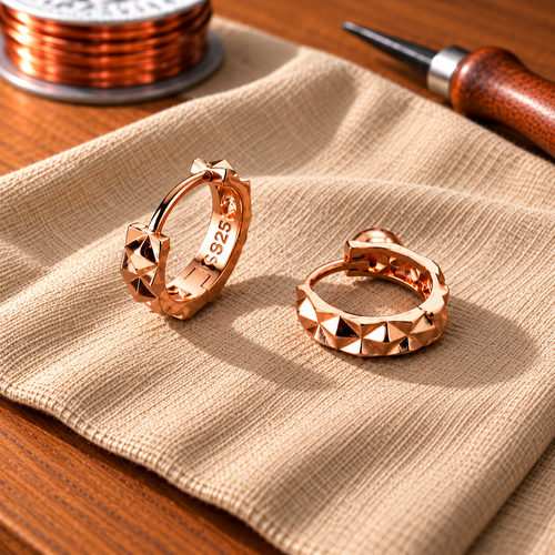 Boucles d'oreilles en cuivre Pointe