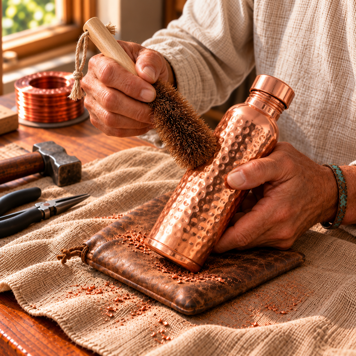 Brosse d'entretien pour cuivre