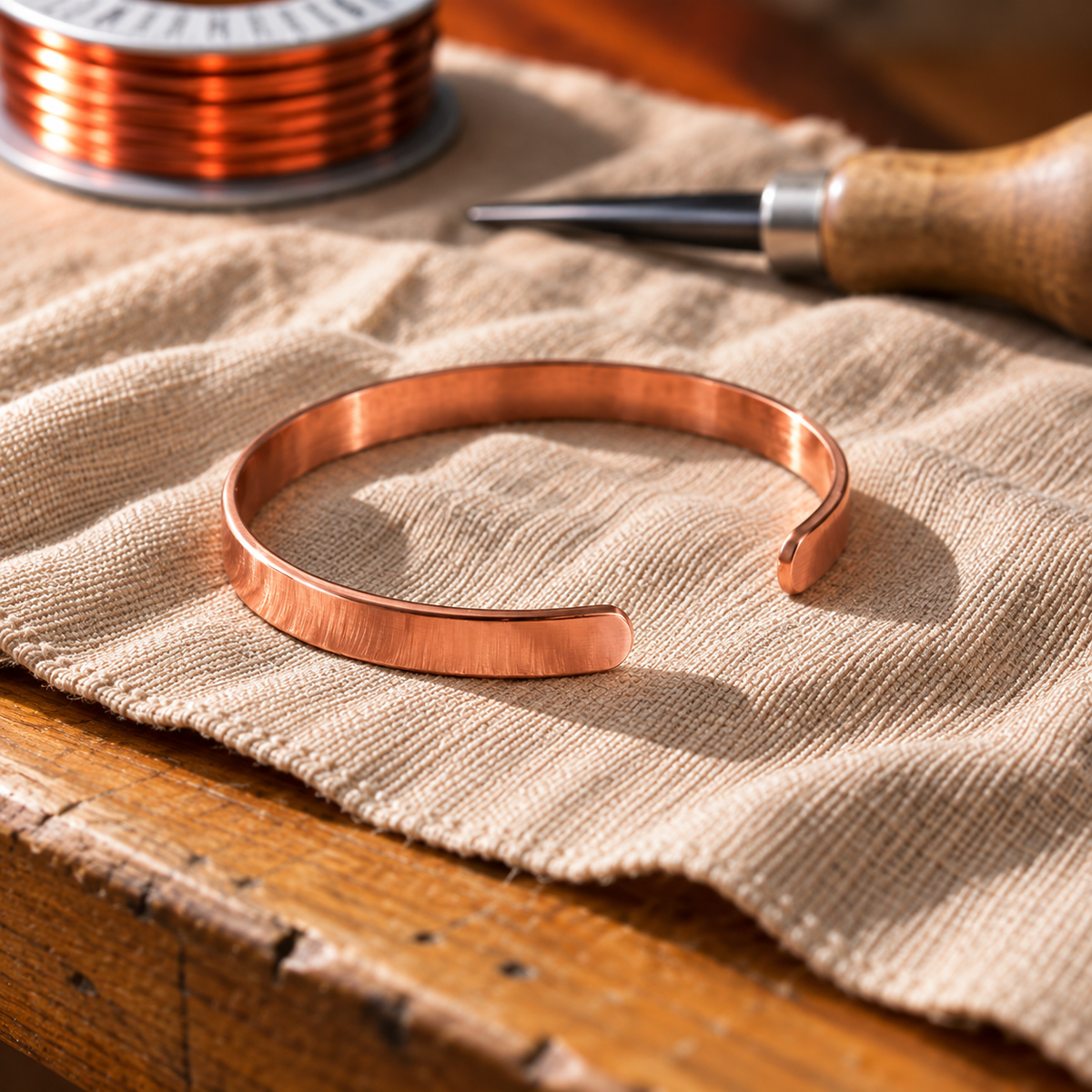 Bracelet en cuivre Rivière