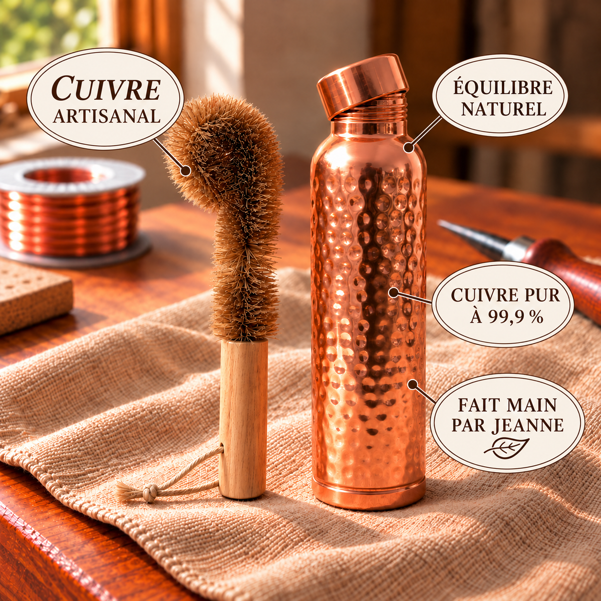 Brosse d'entretien pour cuivre