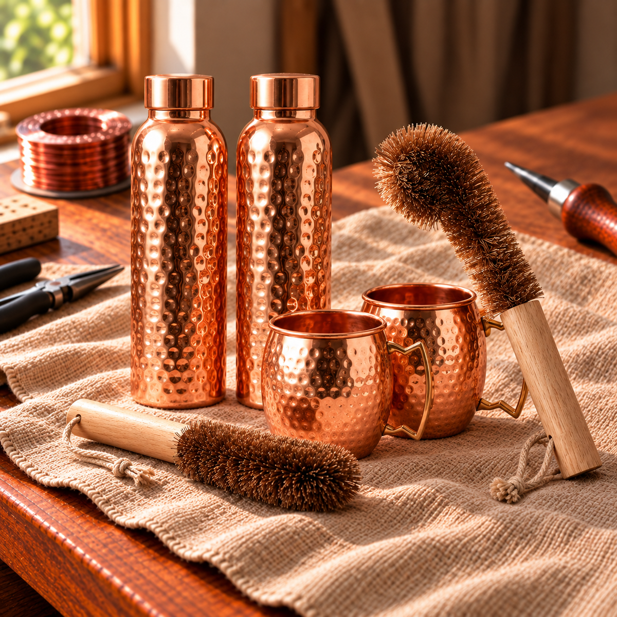 Coffret Rituel quotidien en cuivre